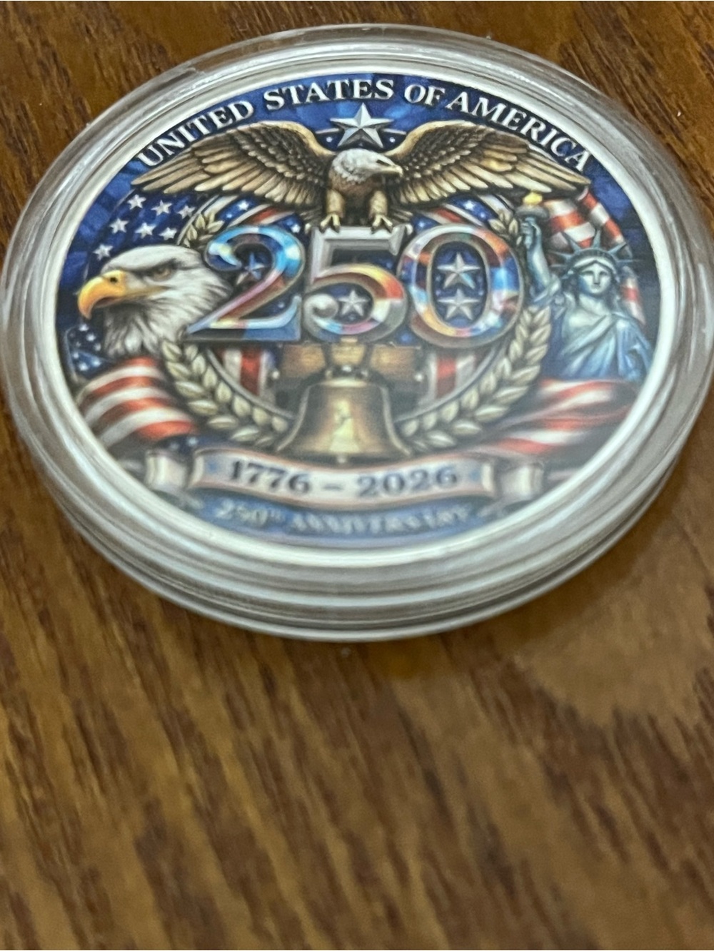 United States of America 250th Anniversary 1776-2026 Militaria Challenge Coin